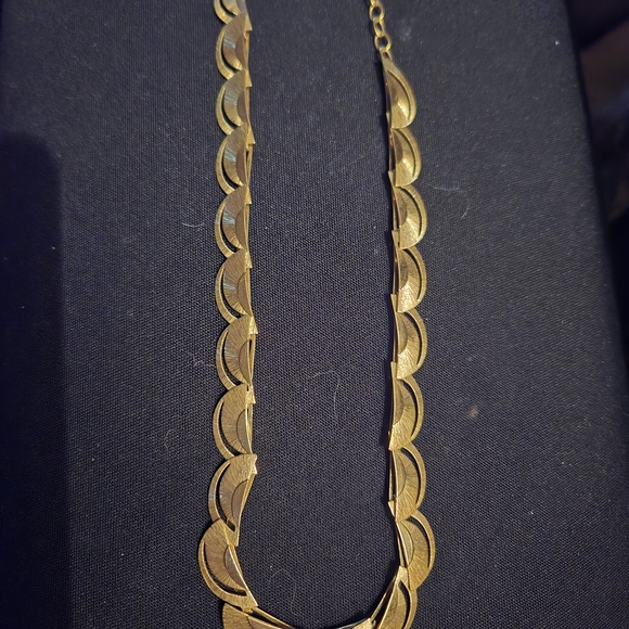 18k Rolled Gold Plated German Choker Necklace Stamped - Picture 5 of 6